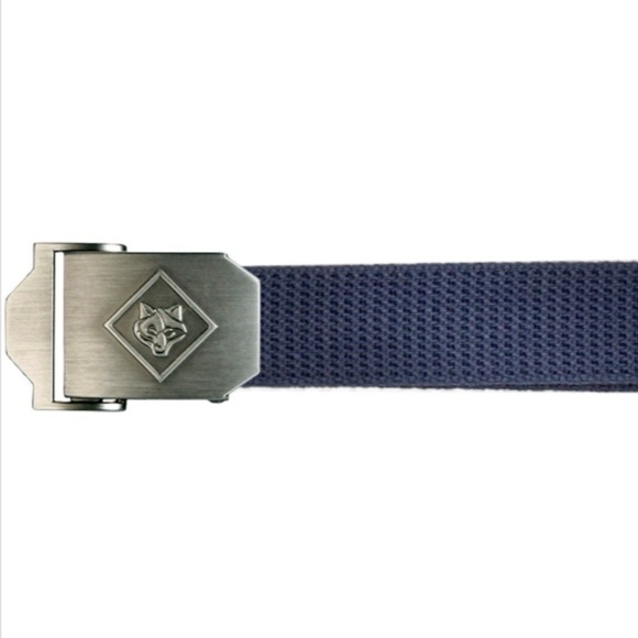 BSA Cub Scout Blue Uniform Belt Silver Buckle Boy Scout Approx. 33" (Cut to Fit) - Picture 2 of 11